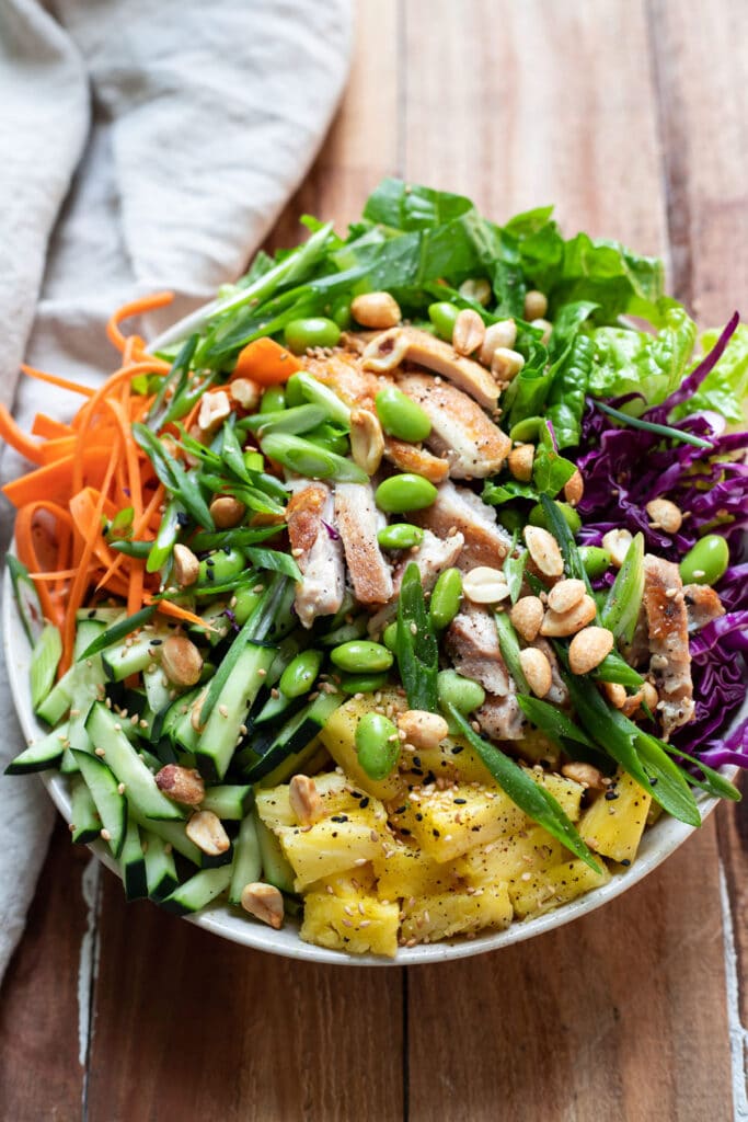 Easy and Healthy Asian Chicken Salad - Modern Crumb