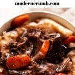 red wine braised short ribs with mashed potatoes