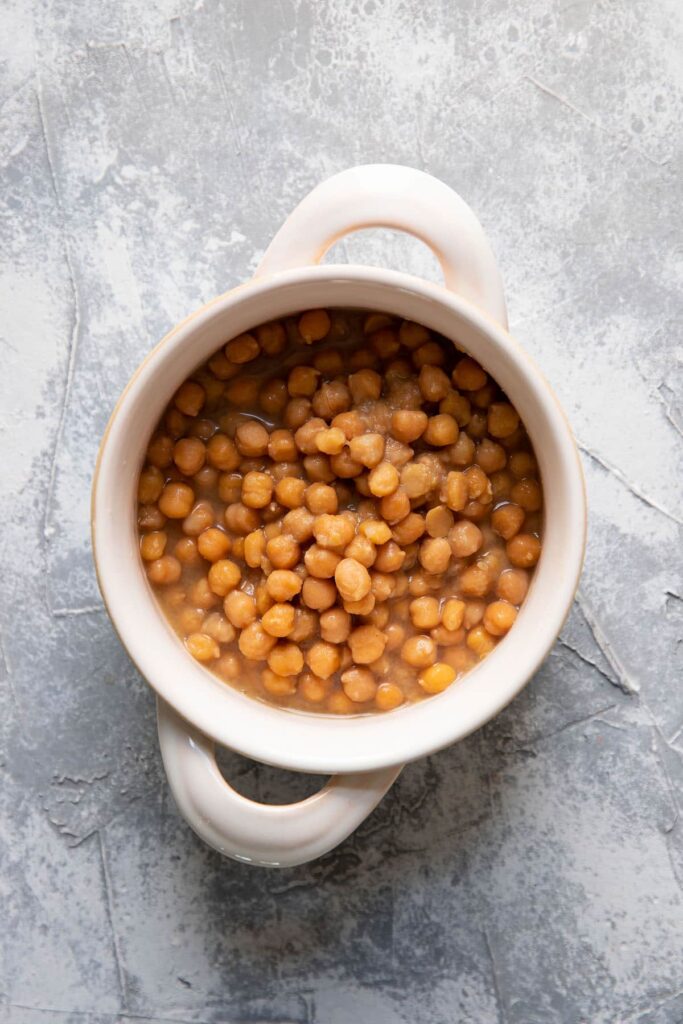 cooked chickpeas in a bowl