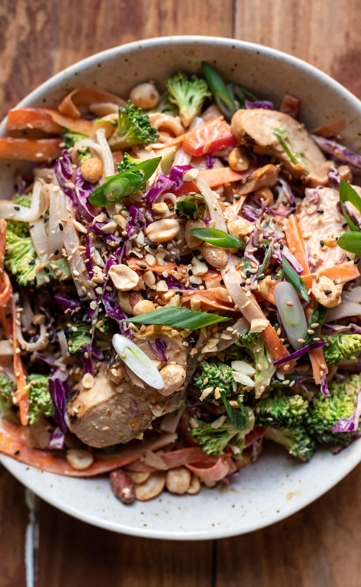 Thai Peanut Chicken Noodle Salad Modern Crumb