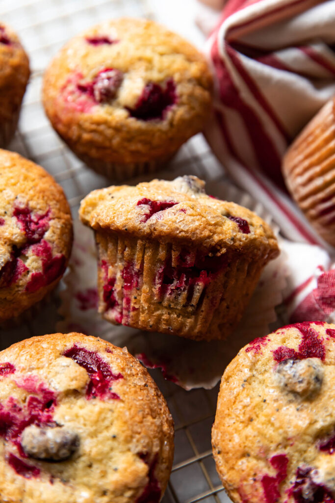 Cranberry Orange Poppyseed Muffins - Modern Crumb