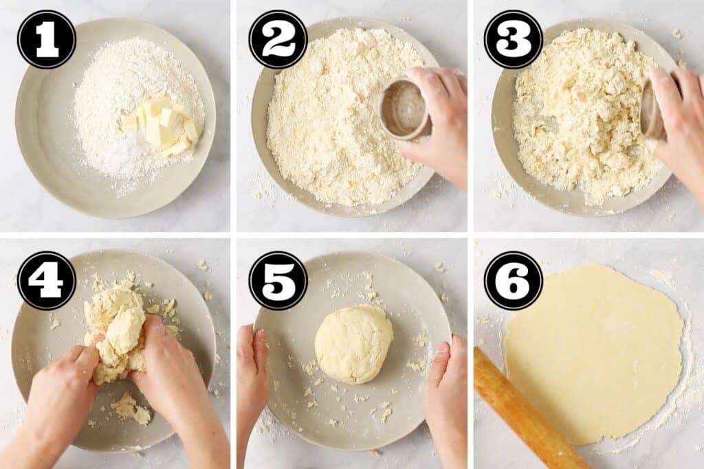 how to make pie crust step by step images