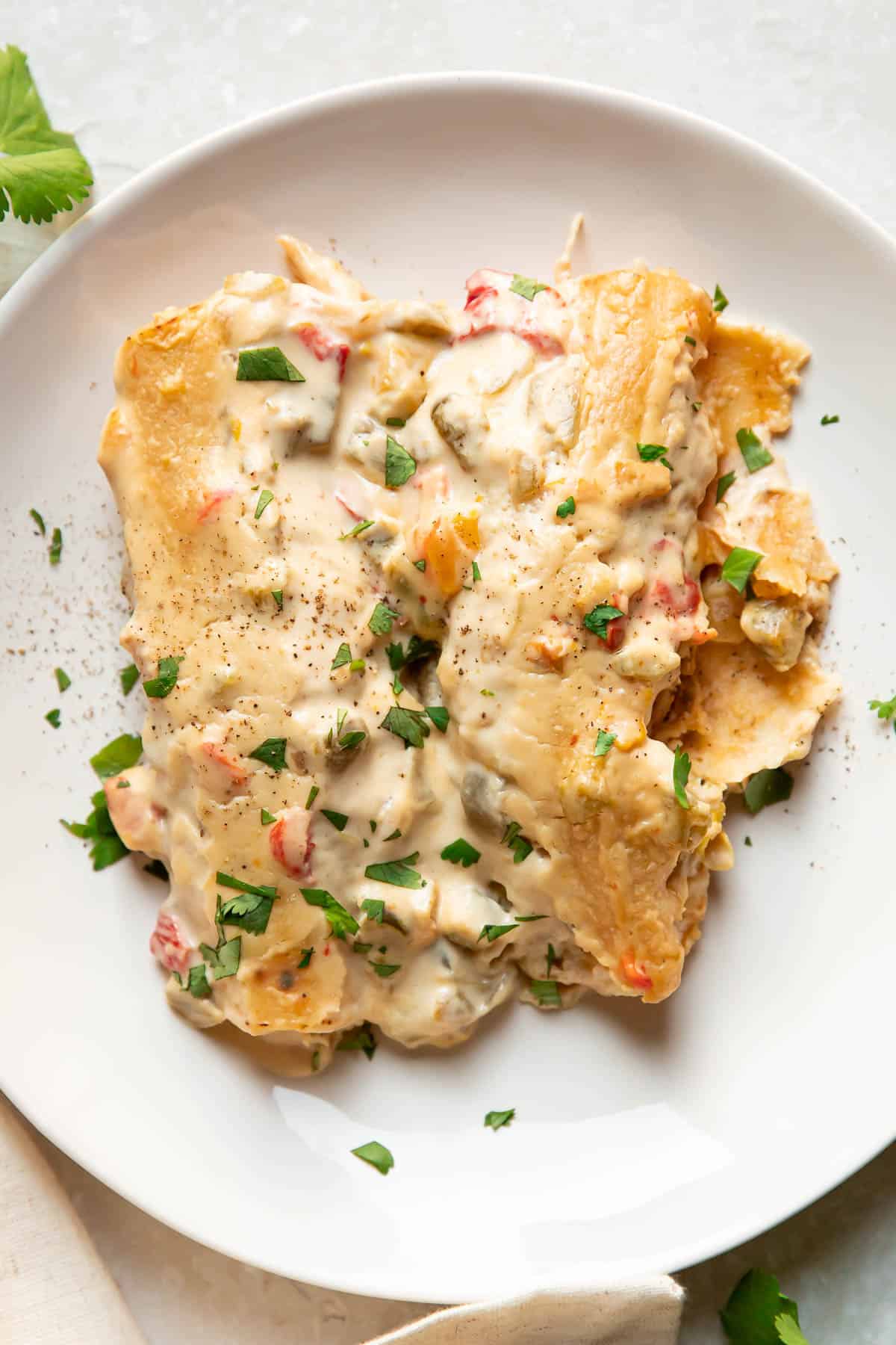 Cream Cheese White Chicken Enchiladas Modern Crumb