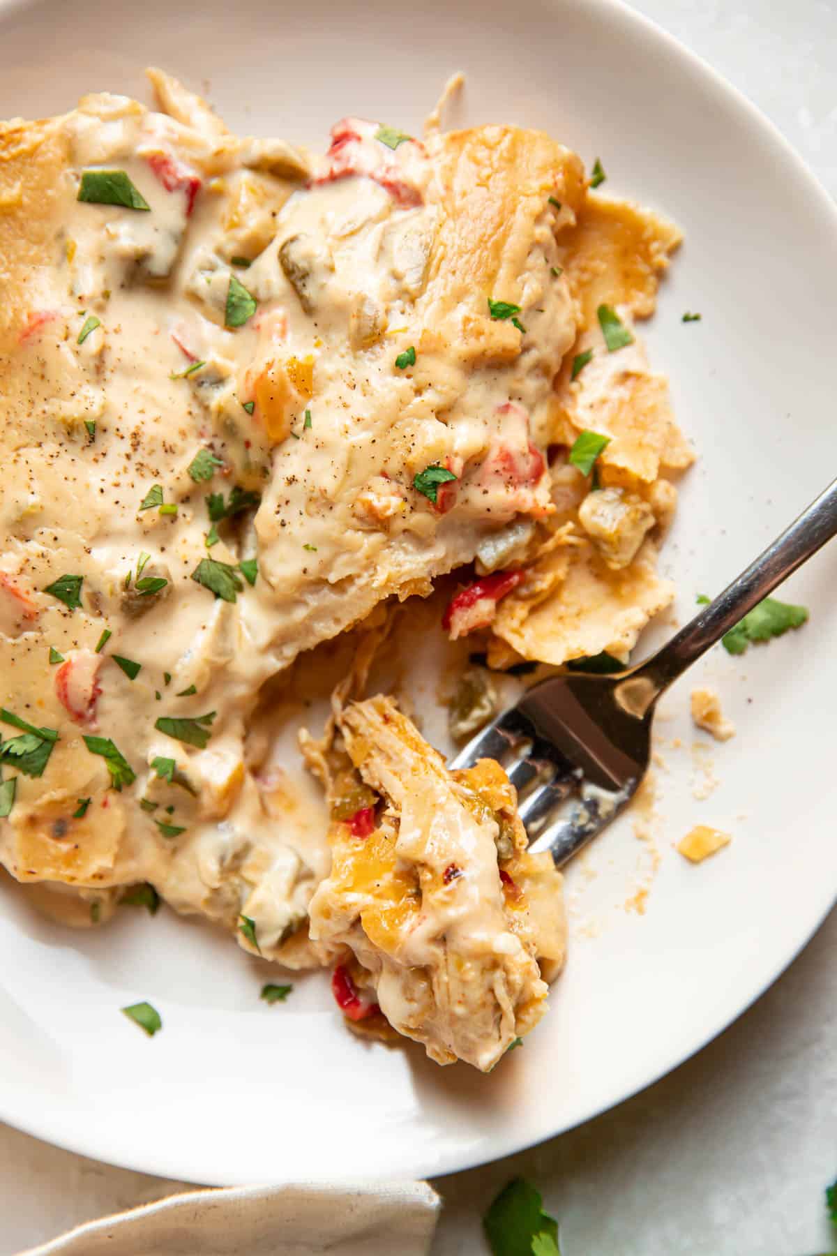 Cream Cheese White Chicken Enchiladas Modern Crumb