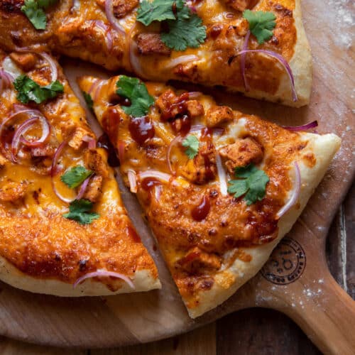 The Best Ever Homemade BBQ Chicken Pizza - Modern Crumb