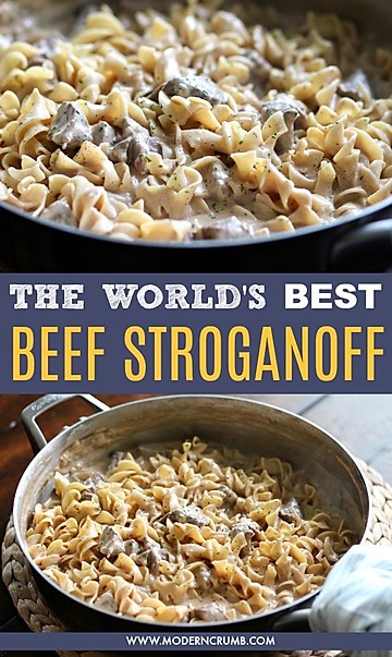 Best creamy beef stroganoff