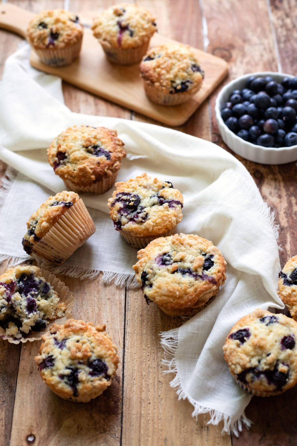 Blueberry Crumb Muffins With Lemon Zest Modern Crumb