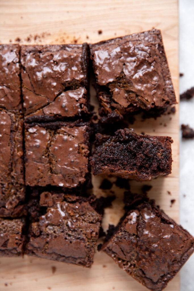 chewy caramel fudge brownies