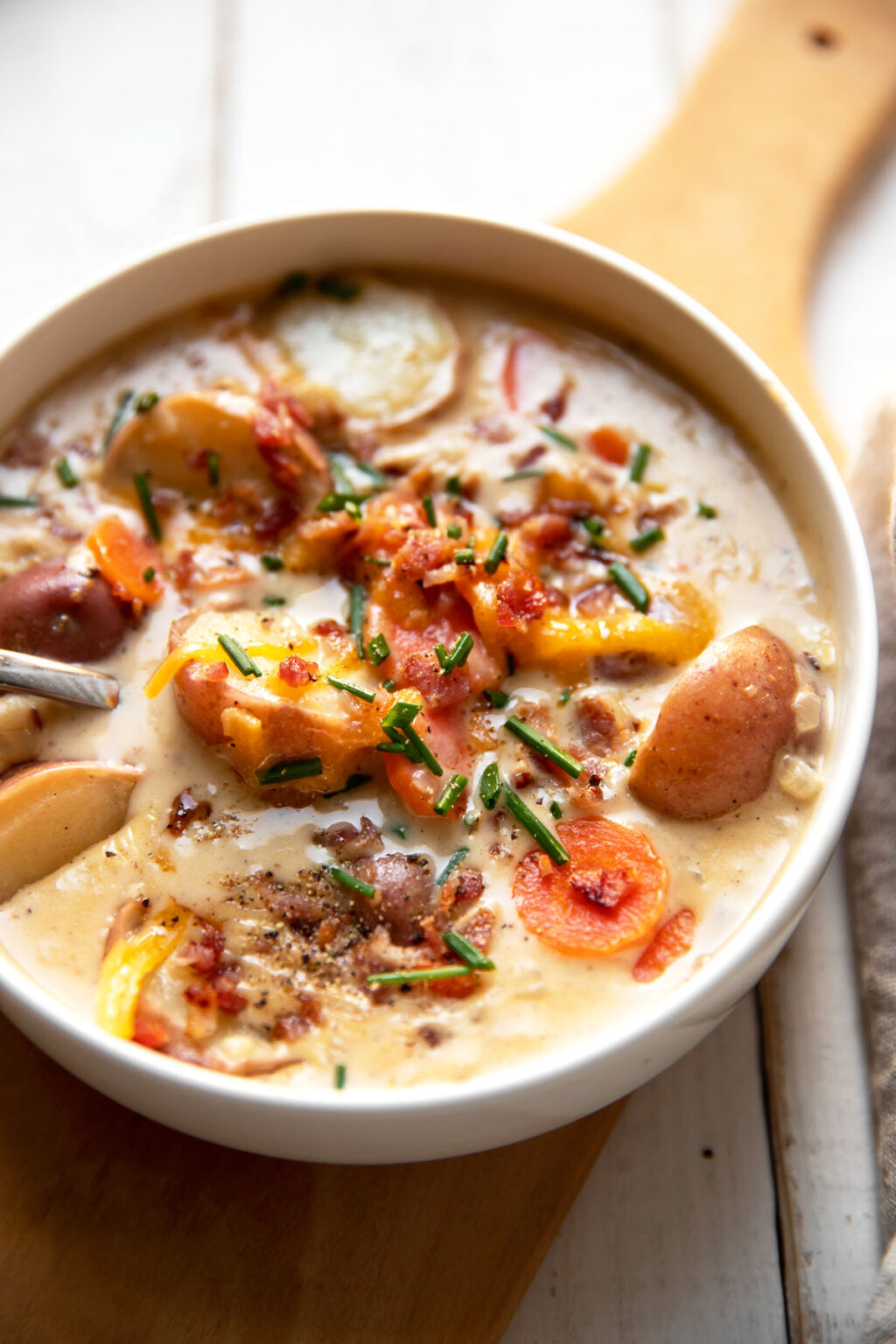 Loaded Baked Potato Chowder - Modern Crumb