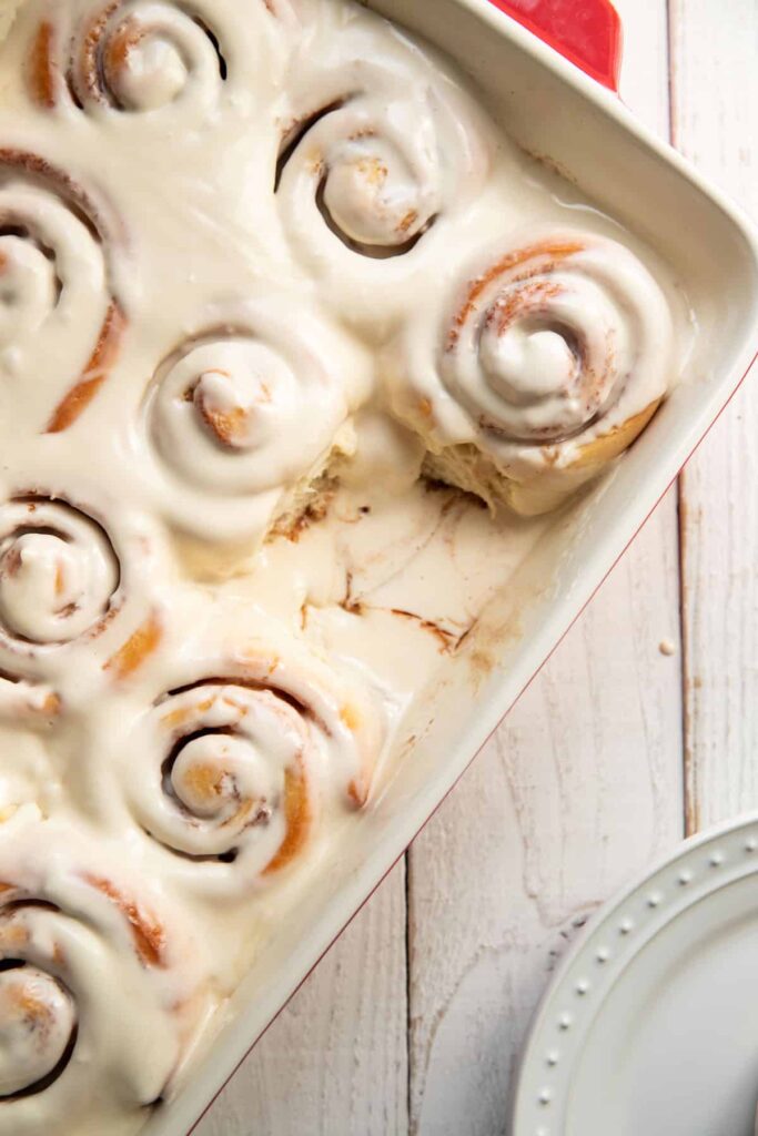 Cast Iron Cinnamon Rolls with Maple Bourbon Frosting Recipe