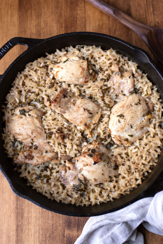 skillet chicken risotto