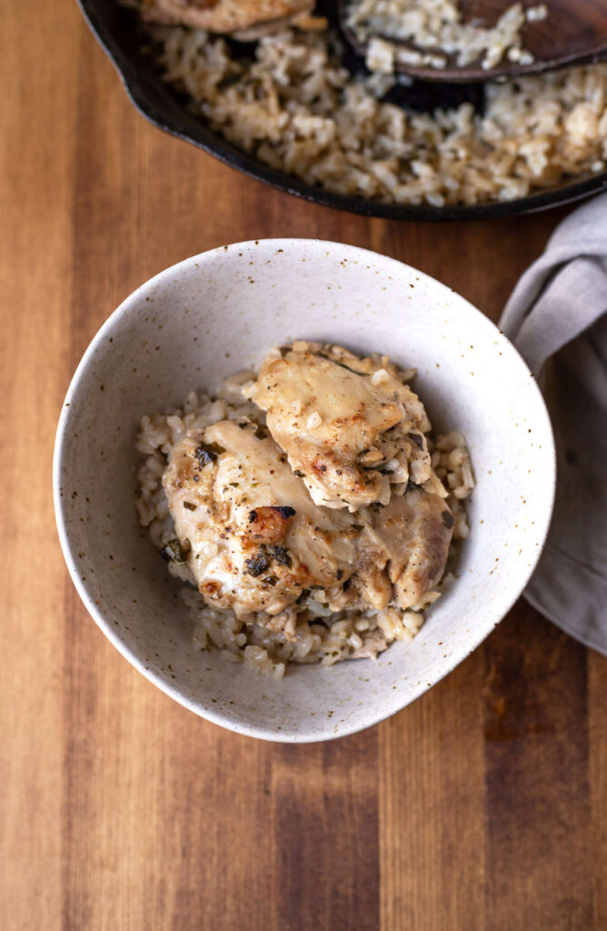 skillet chicken risotto