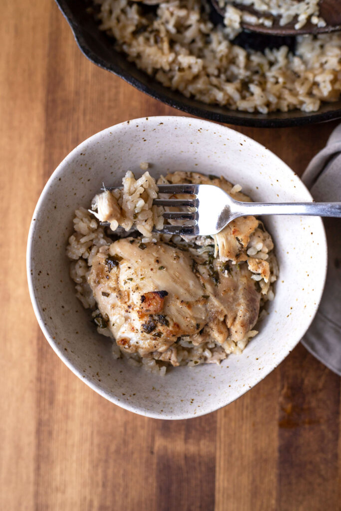 skillet chicken risotto