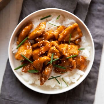 skinny orange chicken