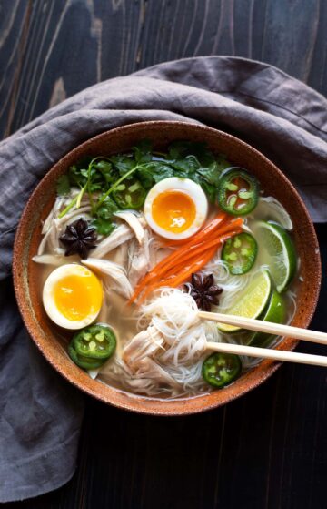 Slow Cooker Chicken Pho Soup - Modern Crumb