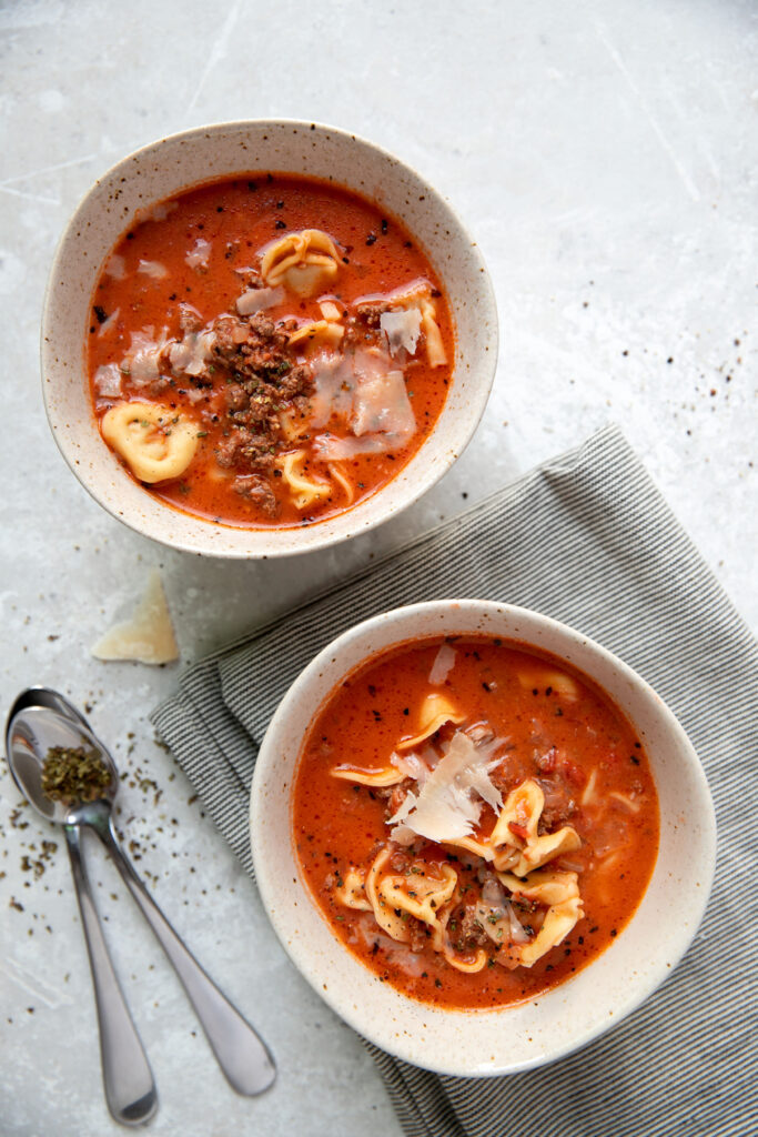 Lasagna Tortellini Soup - Modern Crumb