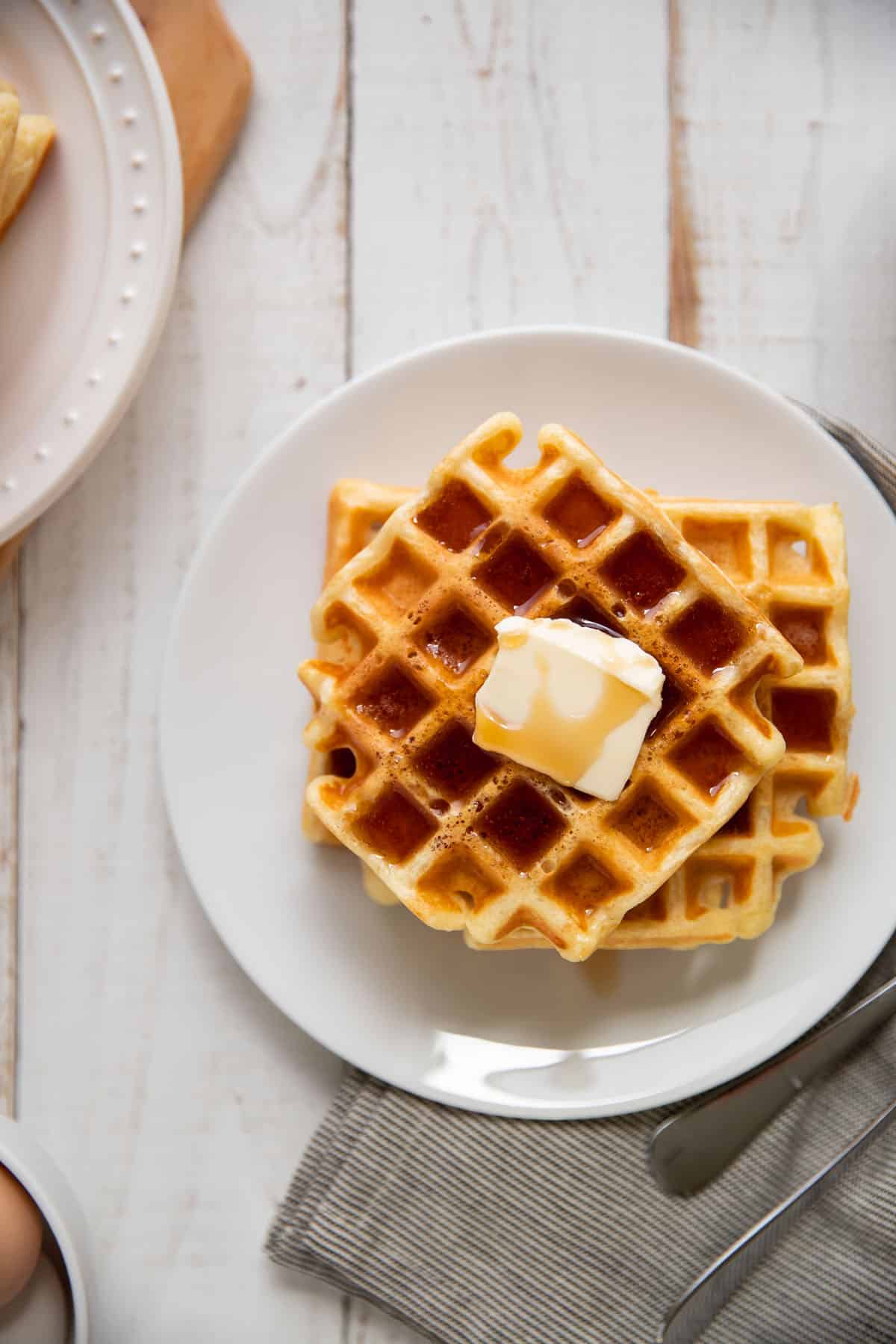 Fluffy Buttermilk Waffles Modern Crumb