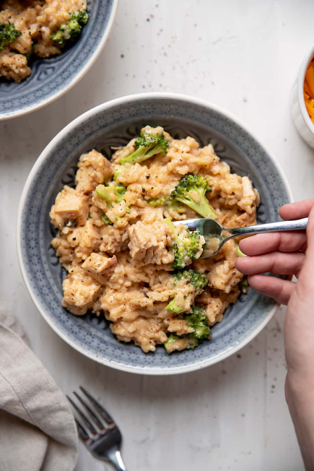 One Pan Extra Cheesy Chicken and Broccoli Risotto Modern Crumb