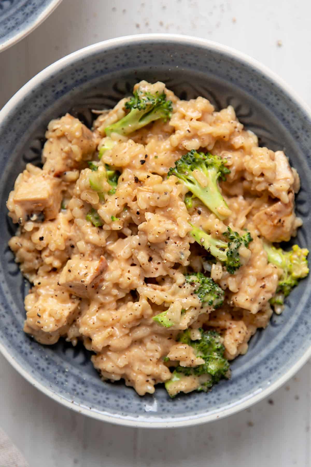 One Pan Extra Cheesy Chicken and Broccoli Risotto Modern Crumb
