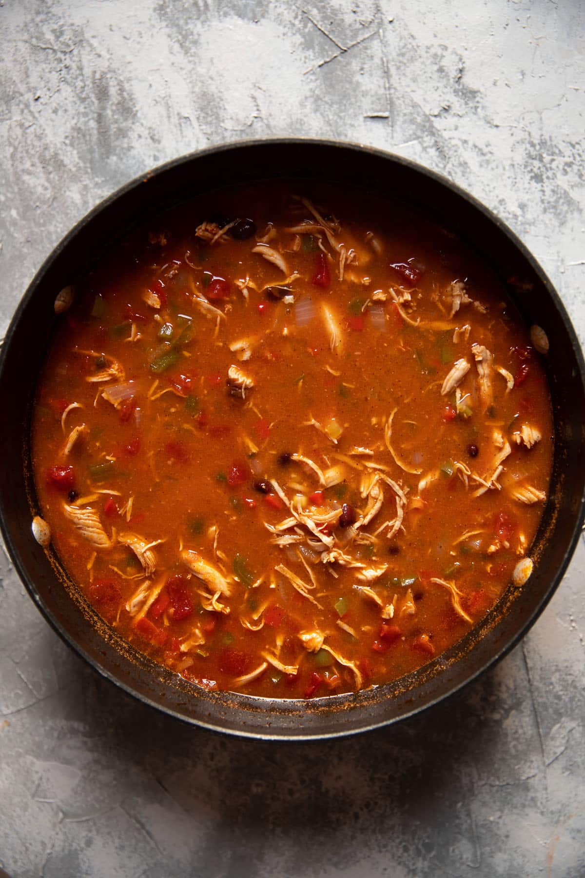 chicken tortilla soup freezer friendly with black beans and corn