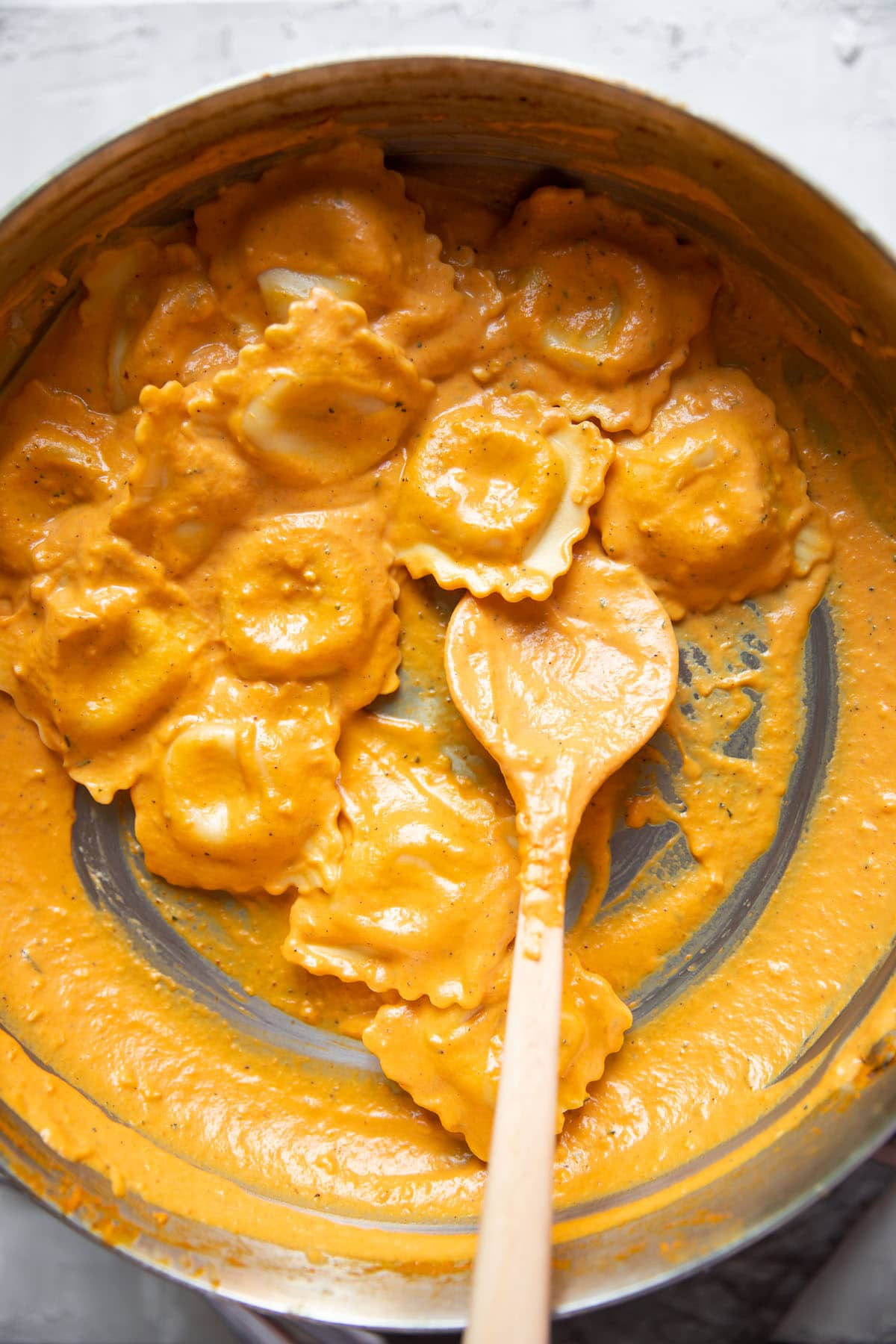 20 Minute Creamy Pumpkin Ravioli - Modern Crumb