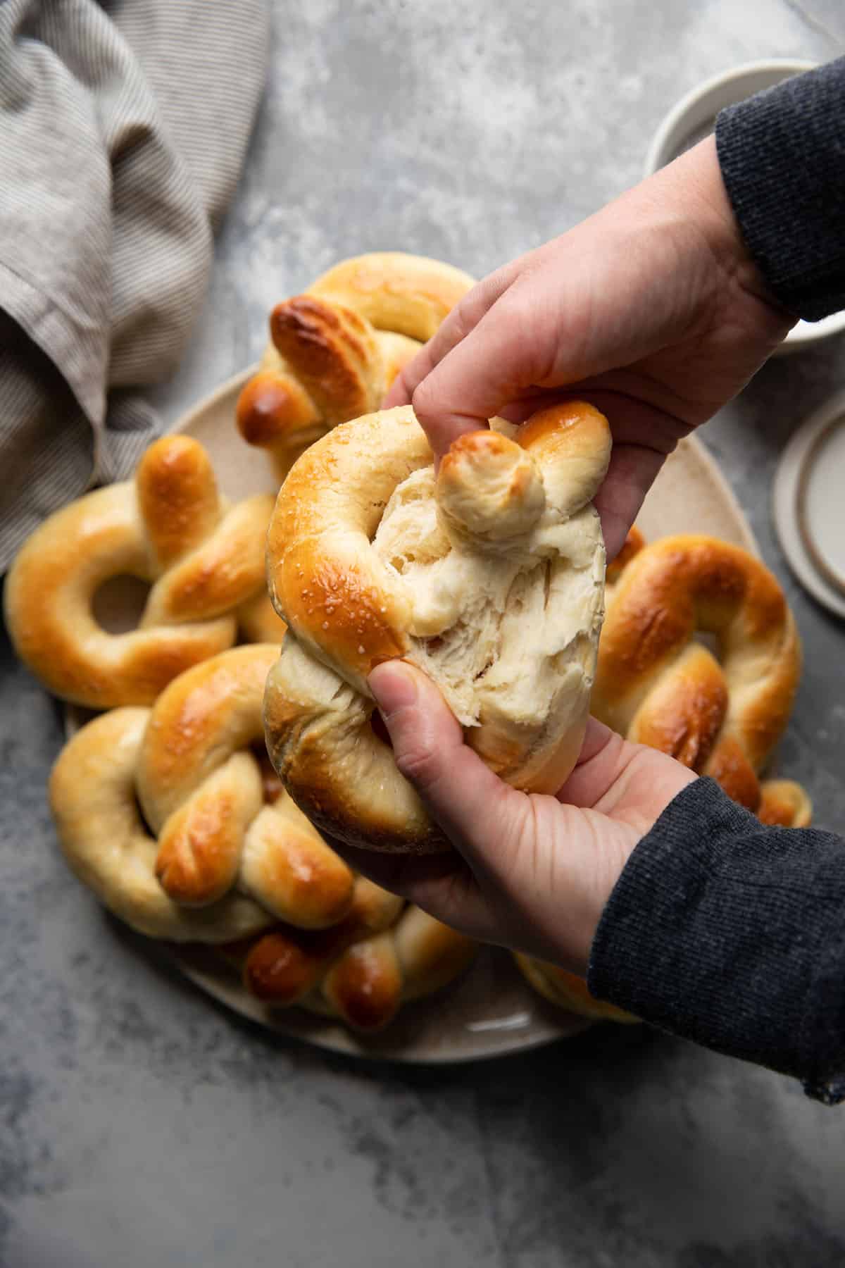 Buttery Soft Pretzels Without Baking Soda - Modern Crumb