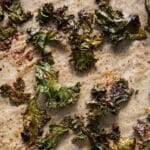 spicy oven baked kale chips