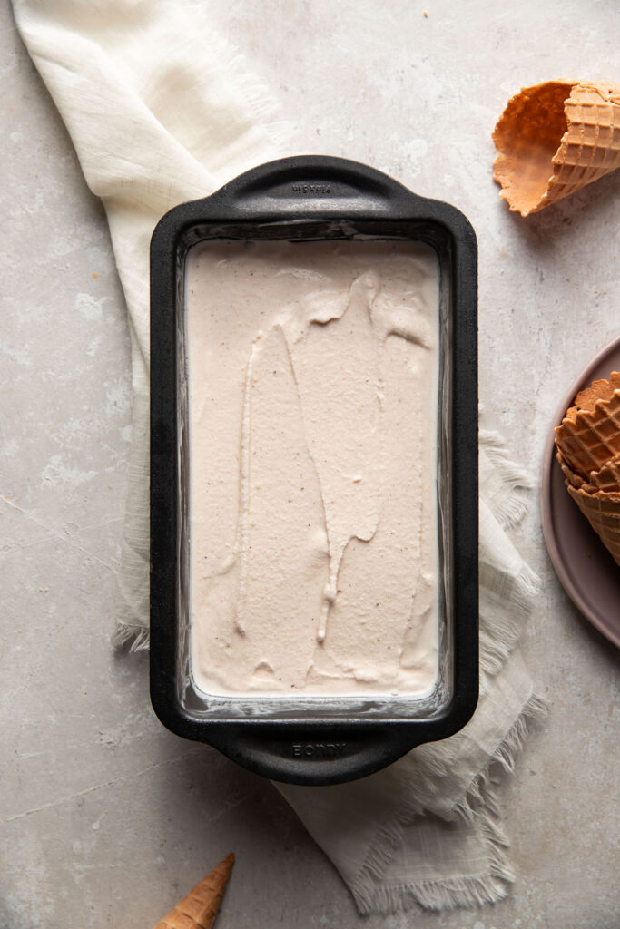 homemade chai ice cream.