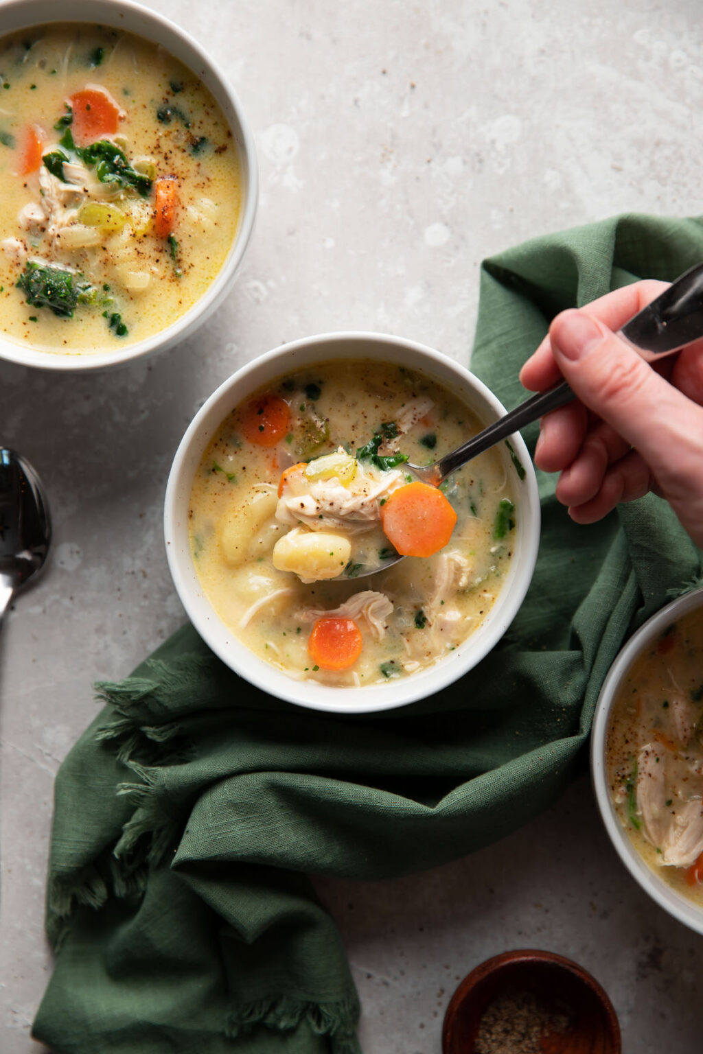 Creamy Chicken Gnocchi Soup - Modern Crumb