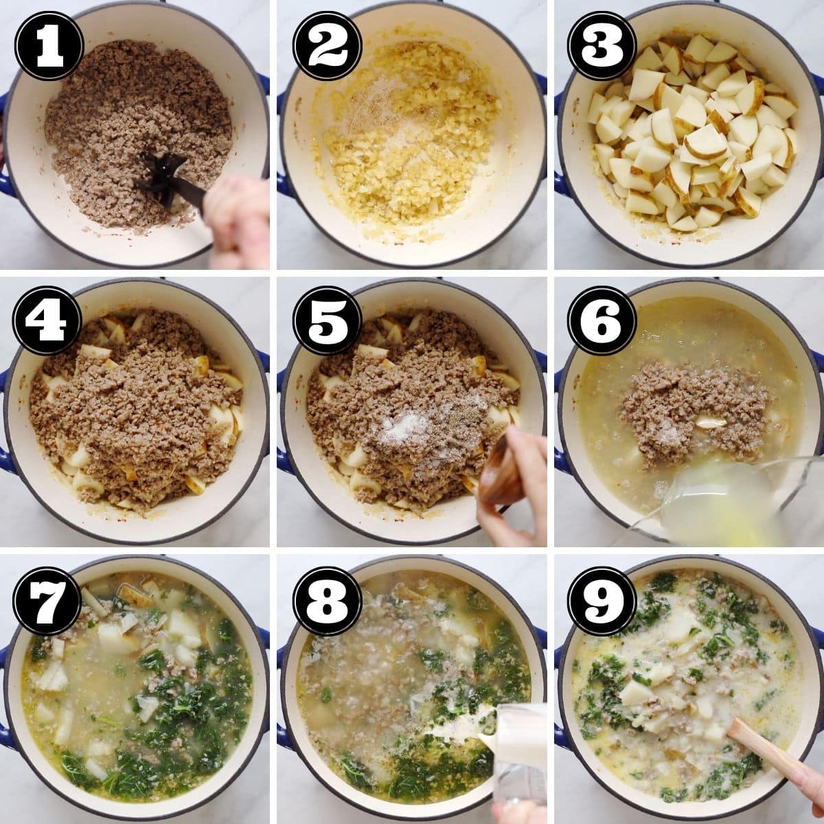 step by step how to make soup