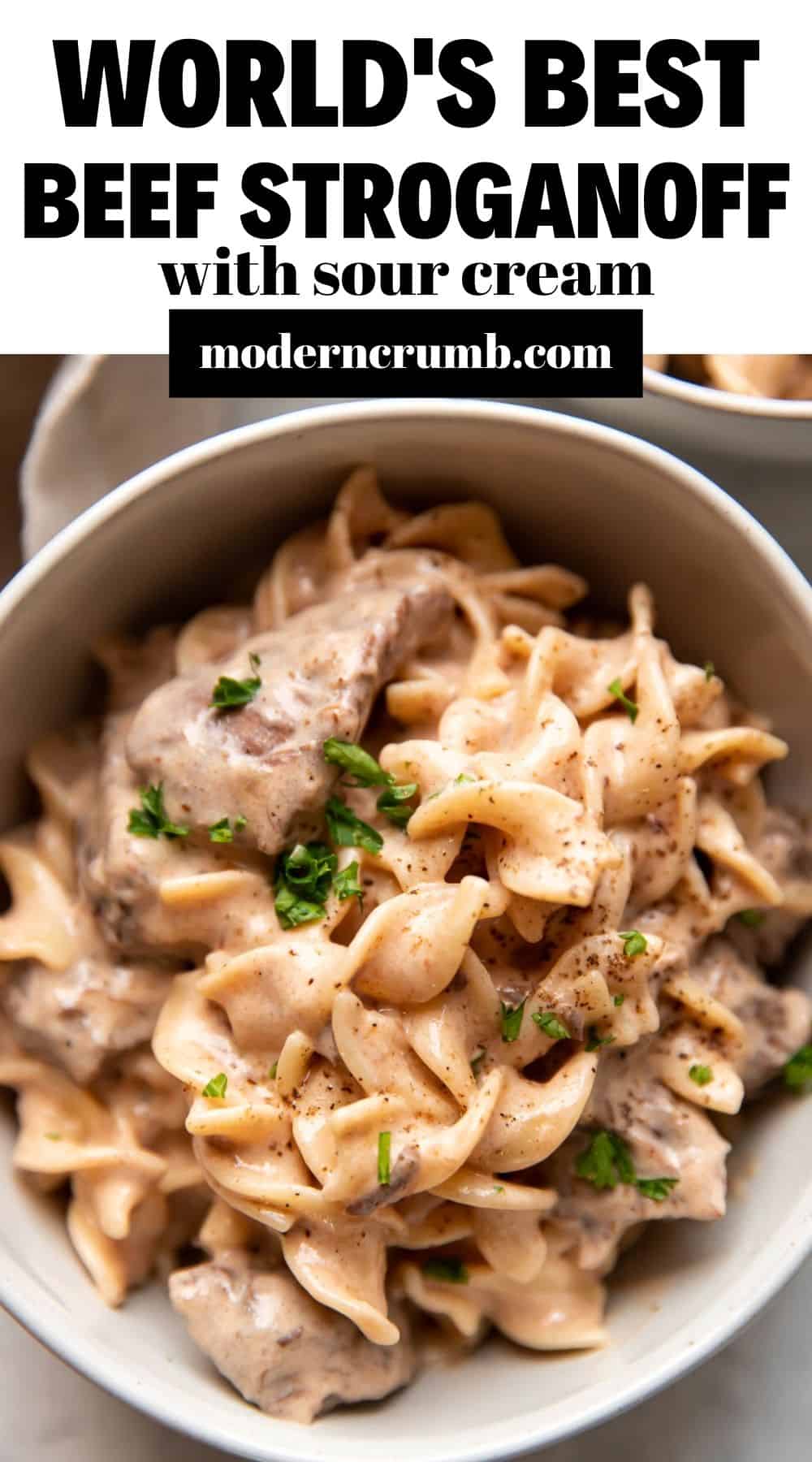 World's Best Beef Stroganoff With Sour Cream