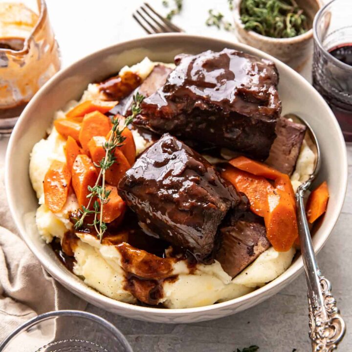 short ribs in a bowl.