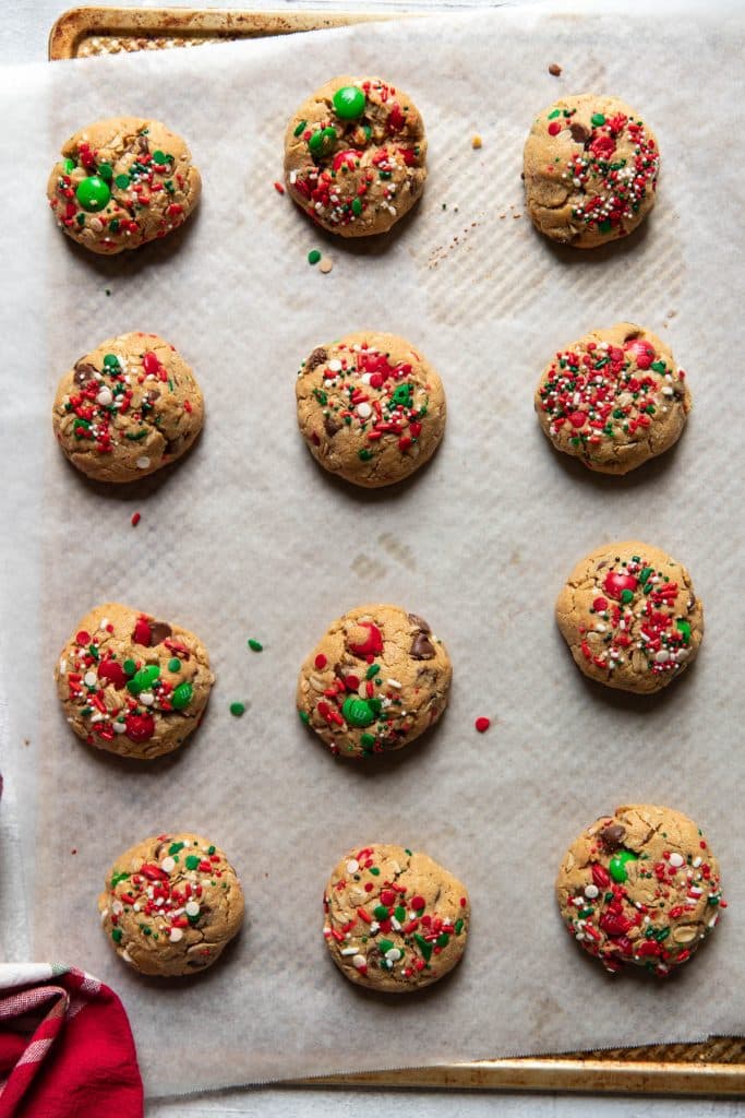 Christmas Monster Cookies Modern Crumb