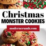 christmas monster cookies