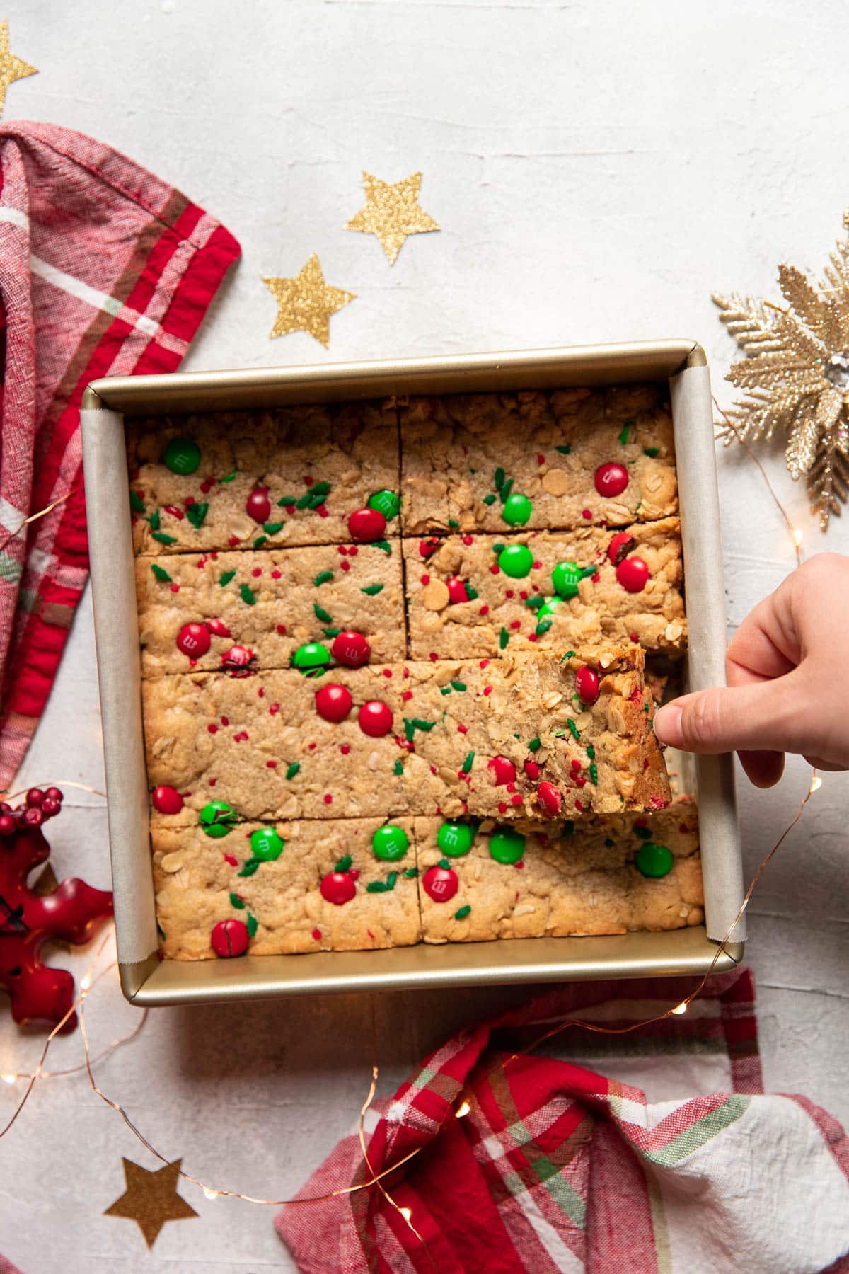 christmas peanut butter cookie bars