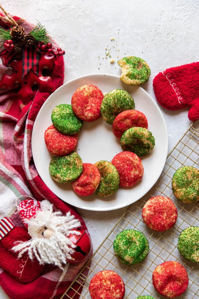 Christmas Snickerdoodles Cookies - Modern Crumb