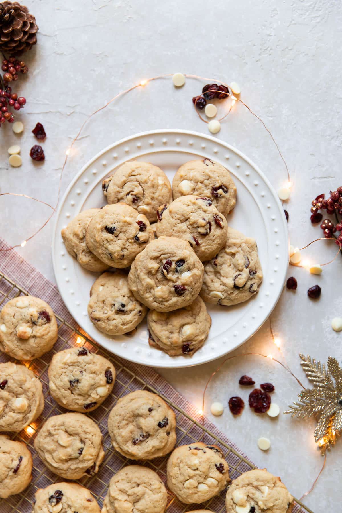 cranberry cheesecake cookies
