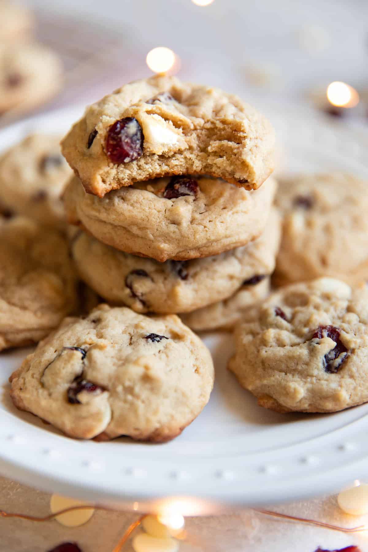 cranberry cheesecake cookies