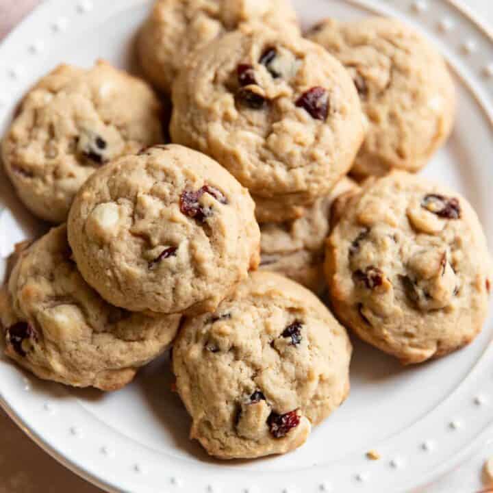 cranberry cheesecake cookies