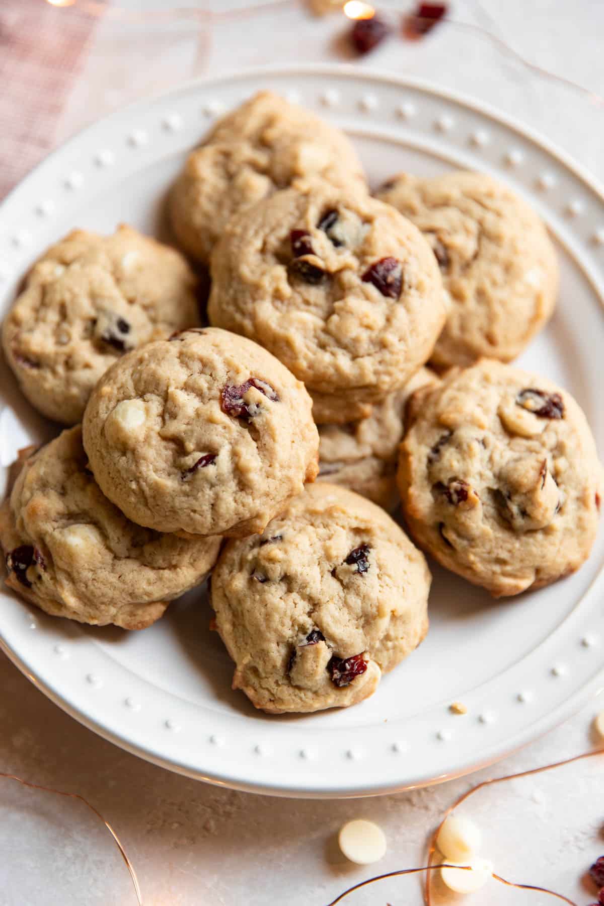 cranberry cheesecake cookies