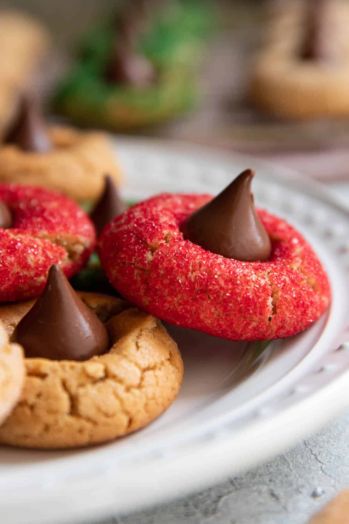 christmas peanut butter blossoms