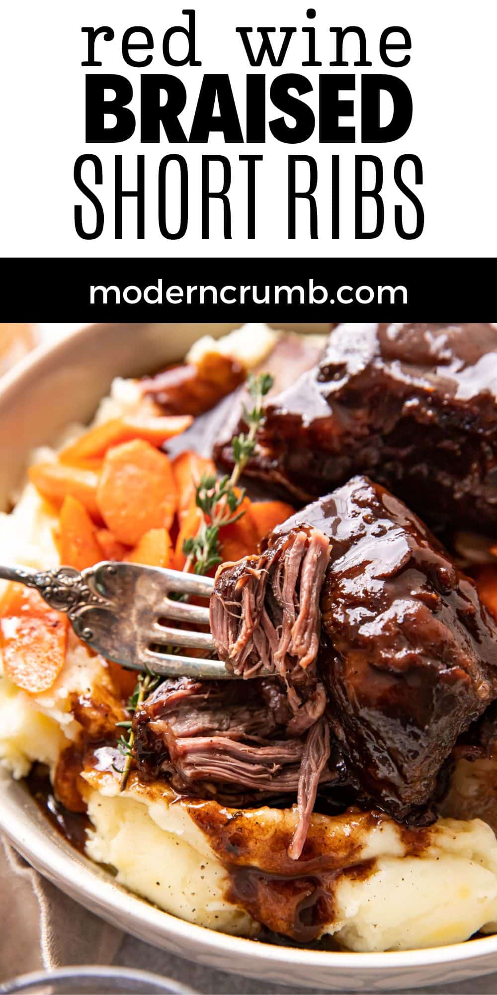 Red Wine Braised Short Ribs - Modern Crumb