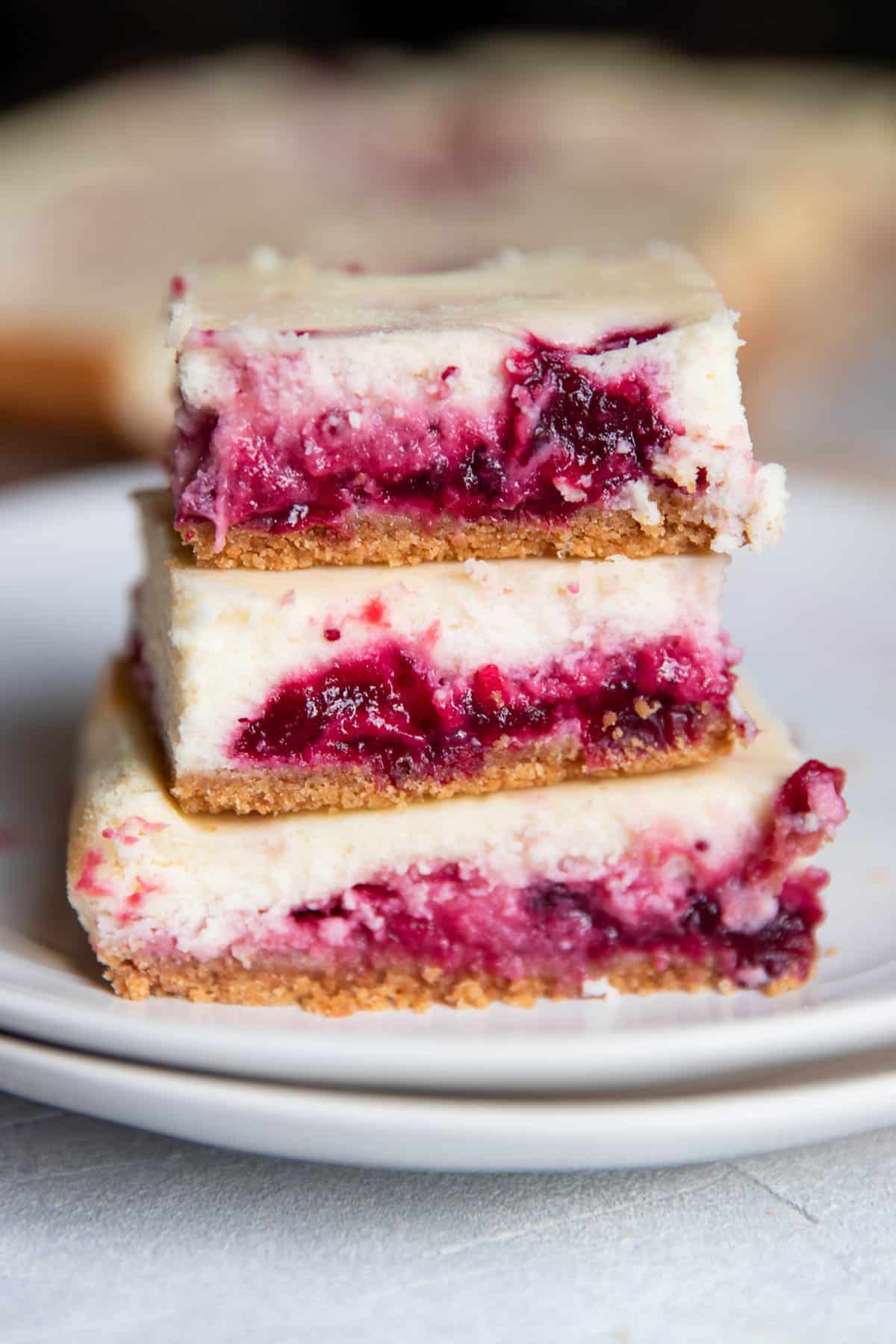 cranberry cheesecake bars