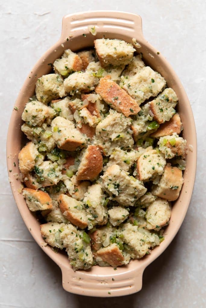 Thanksgiving Herb Stuffing - Modern Crumb