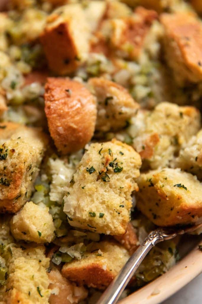 close up of stuffing