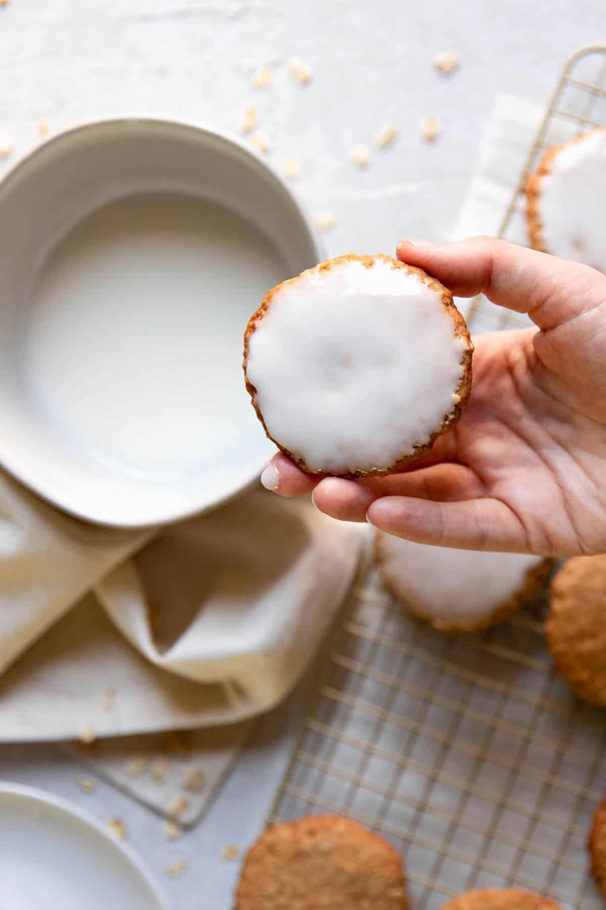 iced oatmeal cookies