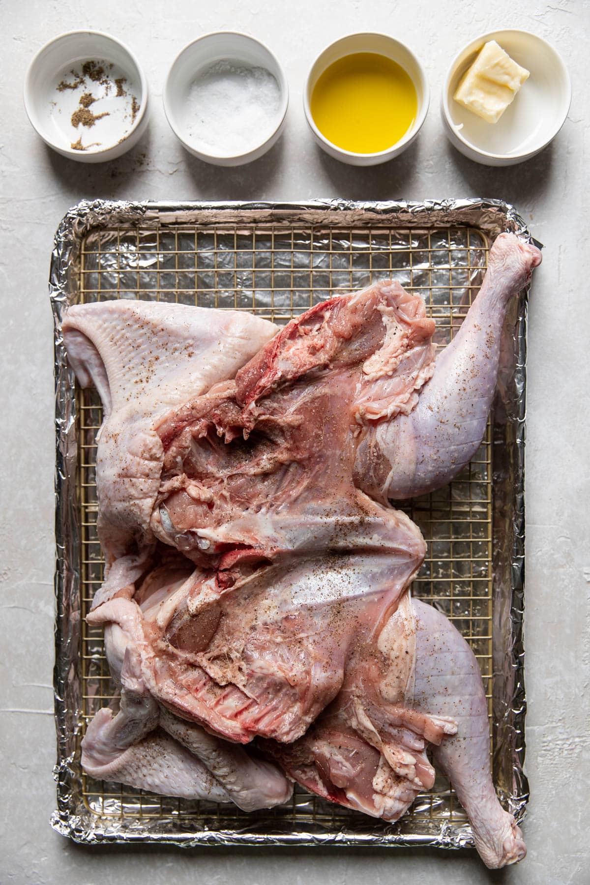 seasoning a spatchcock turkey
