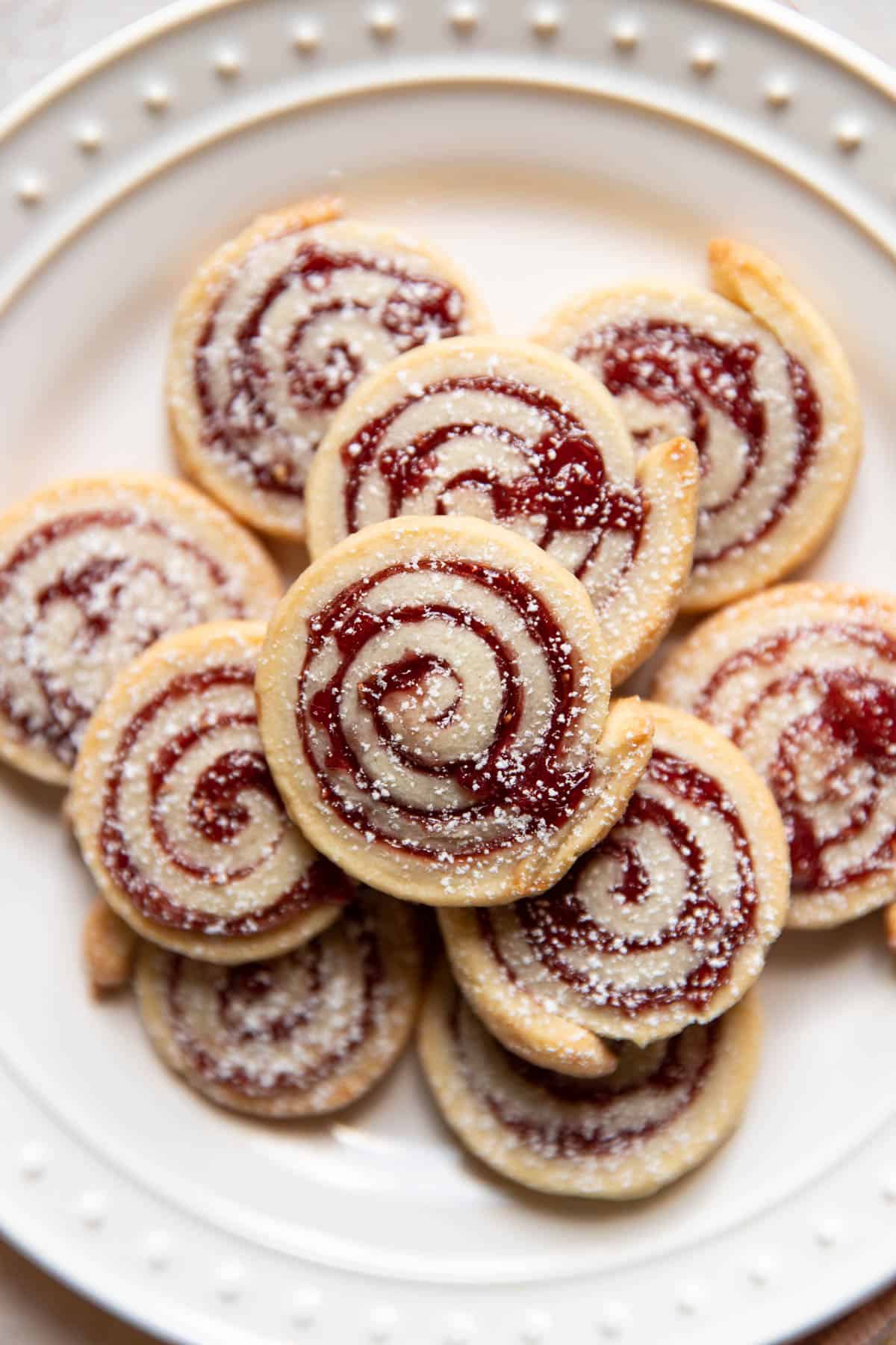 cream cheese jam pinwheel cookies.