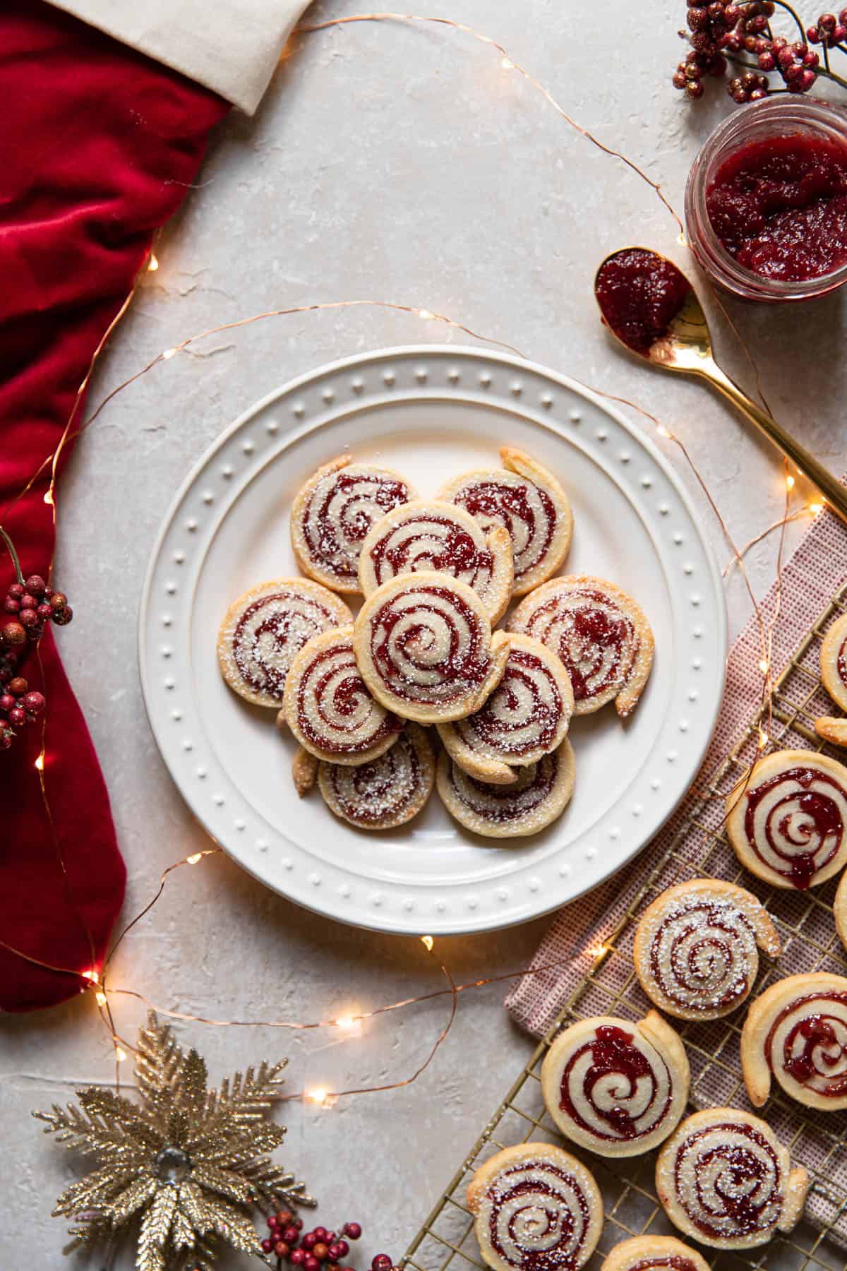 cream cheese jam pinwheel cookies.