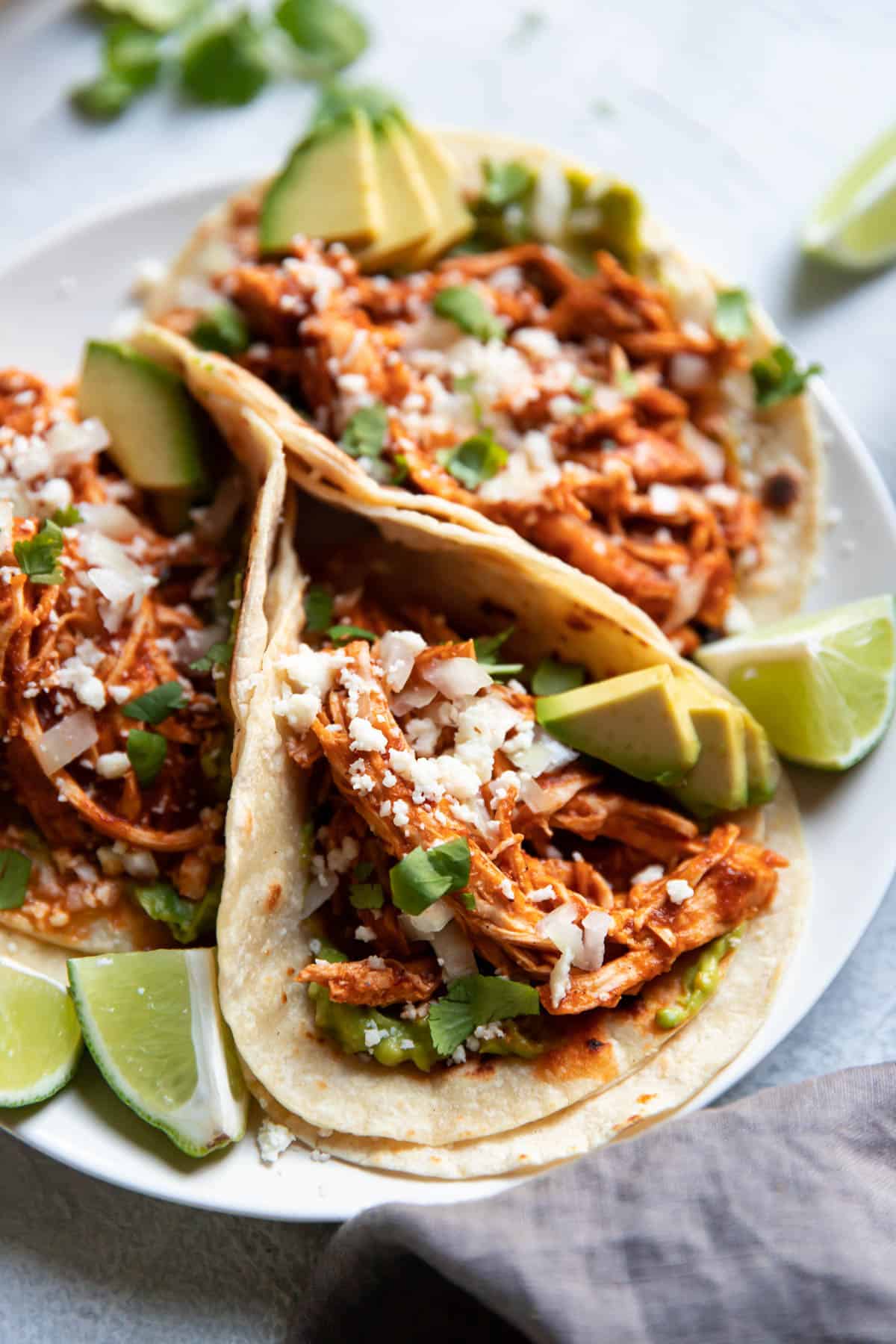 Chicken Tinga Tacos (Instant Pot) - Modern Crumb